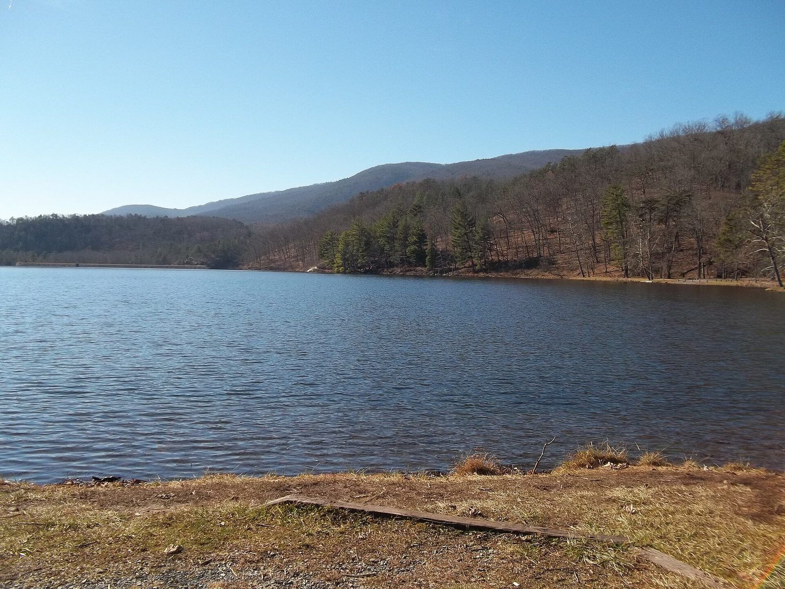 Lake at Douthat State Park in Virginia